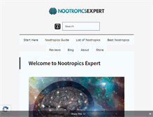 Tablet Screenshot of nootropicsexpert.com